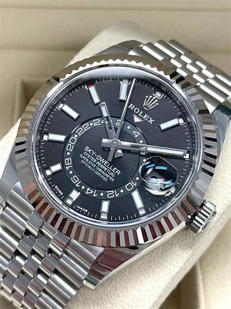 rolex sky dweller stainless